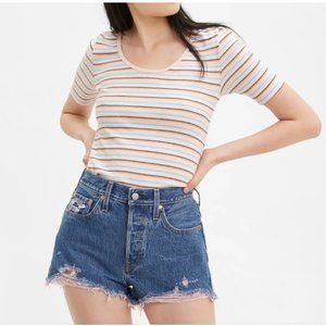 Levi's 501 shorts, size 25, athens pink stone